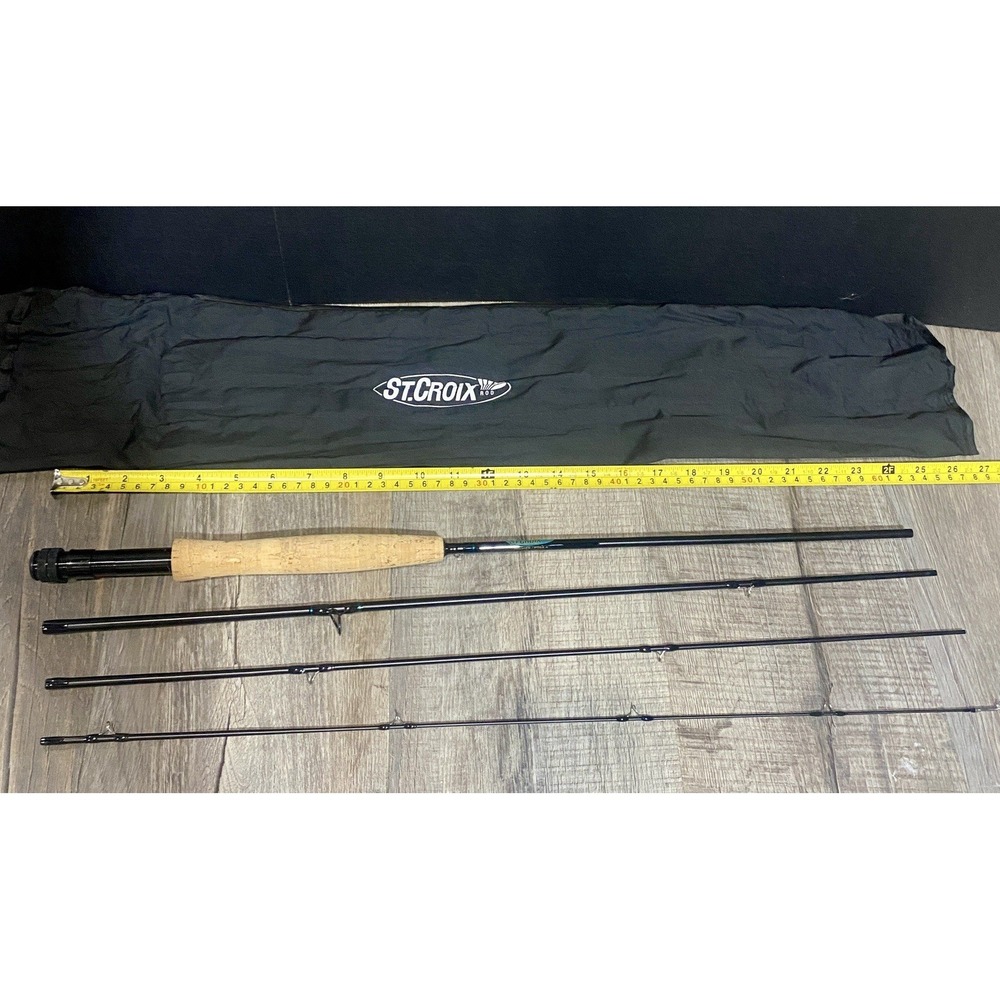 St. Croix Premier P764.4 Fly Fishing Rod - 7'6" 4wt - 4-Piece with Rod Bag GREAT
